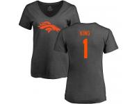 Denver Broncos Marquette King Women's Ash Nike - #1 NFL T-Shirt One Color