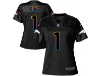 Denver Broncos Marquette King Women's Game Black Nike Jersey - #1 NFL Fashion