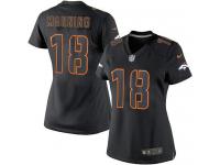 Denver Broncos Peyton Manning Women's Jersey - Black Impact Nike NFL #18 Game