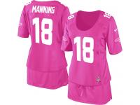 Denver Broncos Peyton Manning Women's Jersey - Pink Breast Cancer Awareness Nike NFL #18 Game