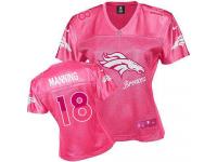 Denver Broncos Peyton Manning Women's Jersey - Pink Fem Fan Nike NFL #18 Game