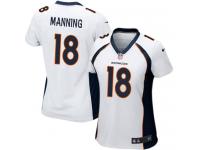 Denver Broncos Peyton Manning Women's Road Jersey - White Nike NFL #18 Game