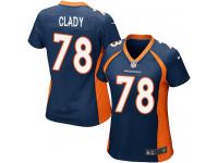 Denver Broncos Ryan Clady Women's Alternate Jersey - Navy Blue Nike NFL #78 Game