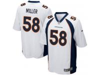 Denver Broncos Von Miller Youth Road Jersey - White Nike NFL #58 Game