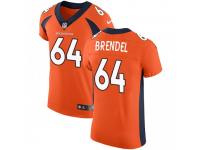 Elite Men's Jake Brendel Denver Broncos Nike Team Color Vapor Untouchable Jersey - Orange