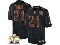 Game Aqib Talib Men Jersey - Denver Broncos #21 Impact Black Super Bowl 50 Bound Nike NFL