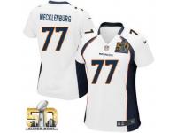 Game Karl Mecklenburg WoMen Jersey - Denver Broncos #77 Road White Super