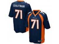 Game Men's Austin Schlottmann Denver Broncos Nike Alternate Jersey - Navy Blue