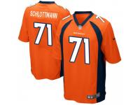 Game Men's Austin Schlottmann Denver Broncos Nike Team Color Jersey - Orange