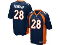 Game Men's Royce Freeman Navy Blue Alternate Jersey NFL Nike Denver Broncos #28