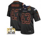 Game T.J. Ward Men Jersey - Denver Broncos #43 Lights Out Black Super Bowl 50 Bound Nike NFL