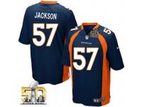 Game Tom Jackson Men Jersey - Denver Broncos #57 Alternate Navy Blue Super Bowl 50 Bound Nike NFL