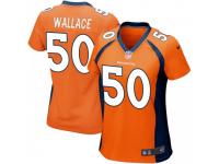 Game Women's Aaron Wallace Denver Broncos Nike Team Color Jersey - Orange