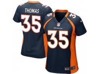 Game Women's Dymonte Thomas Denver Broncos Nike Alternate Jersey - Navy Blue