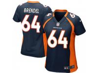 Game Women's Jake Brendel Denver Broncos Nike Alternate Jersey - Navy Blue