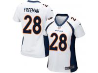 Game Women's Royce Freeman White Road Jersey NFL Nike Denver Broncos #28