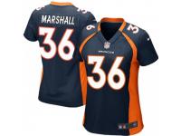 Game Women's Trey Marshall Denver Broncos Nike Alternate Jersey - Navy Blue