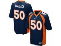 Game Youth Aaron Wallace Denver Broncos Nike Alternate Jersey - Navy Blue