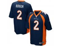 Game Youth Trinity Benson Denver Broncos Nike Alternate Jersey - Navy Blue