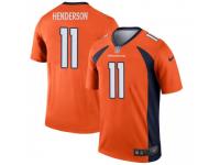 Legend Vapor Untouchable Men's Carlos Henderson Denver Broncos Nike Jersey - Orange