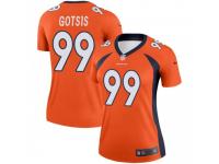 Legend Vapor Untouchable Women's Adam Gotsis Denver Broncos Nike Jersey - Orange