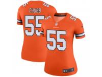 Legend Vapor Untouchable Women's Bradley Chubb Denver Broncos Nike Color Rush Jersey - Orange