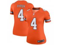 Legend Vapor Untouchable Women's Brett Rypien Denver Broncos Nike Color Rush Jersey - Orange