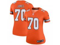 Legend Vapor Untouchable Women's Ja'Wuan James Denver Broncos Nike Color Rush Jersey - Orange