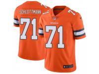 Limited Men's Austin Schlottmann Denver Broncos Nike Color Rush Vapor Untouchable Jersey - Orange