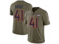 Limited Men's De'Vante Bausby Denver Broncos Nike 2017 Salute to Service Jersey - Green