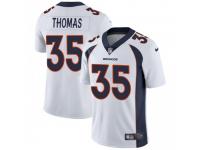 Limited Men's Dymonte Thomas Denver Broncos Nike Vapor Untouchable Jersey - White