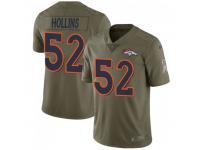 Limited Men's Justin Hollins Denver Broncos Nike 2017 Salute to Service Jersey - Green