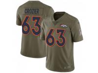 Limited Men's Ryan Crozier Denver Broncos Nike 2017 Salute to Service Jersey - Green