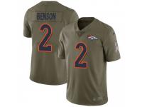 Limited Men's Trinity Benson Denver Broncos Nike 2017 Salute to Service Jersey - Green