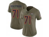 Limited Women's Austin Schlottmann Denver Broncos Nike 2017 Salute to Service Jersey - Green