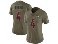 Limited Women's Brett Rypien Denver Broncos Nike 2017 Salute to Service Jersey - Green