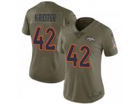 Limited Women's Casey Kreiter Denver Broncos Nike 2017 Salute to Service Jersey - Green