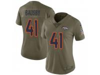 Limited Women's De'Vante Bausby Denver Broncos Nike 2017 Salute to Service Jersey - Green