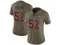 Limited Women's Justin Hollins Denver Broncos Nike 2017 Salute to Service Jersey - Green