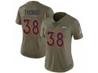 Limited Women's Shamarko Thomas Denver Broncos Nike 2017 Salute to Service Jersey - Green