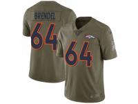 Limited Youth Jake Brendel Denver Broncos Nike 2017 Salute to Service Jersey - Green