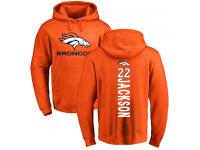 Men #22 Kareem Jackson Orange Football Backer Denver Broncos Pullover Hoodie