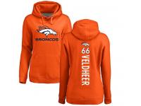 Men #93 Dre'Mont Jones Ash Football Backer Denver Broncos Pullover Hoodie