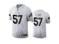 Men DeMarcus Walker Broncos White 100th Season Golden Edition Jersey