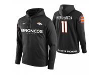 Men Denver Broncos #11 Carlos Henderson Black Circuit Wordmark Pullover Hoodie