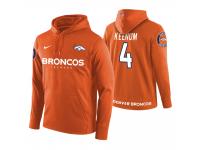 Men Denver Broncos #4 Case Keenum Orange Circuit Wordmark Pullover Hoodie