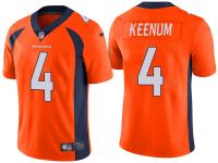 MEN DENVER BRONCOS #4 CASE KEENUM ORANGE VAPOR UNTOUCHABLE LIMITED JERSEY