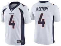 MEN DENVER BRONCOS #4 CASE KEENUM WHITE VAPOR UNTOUCHABLE LIMITED JERSEY