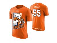 Men Denver Broncos Bradley Chubb #55 Orange Cartoon And Comic Artistic Painting T-Shirt