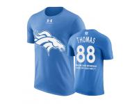 Men Denver Broncos Demaryius Thomas #88 Powder Blue Father Day Gift With Message T-Shirt